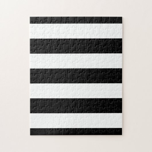 Puzzle Rayures noires et blanches élégantes (Vertical)
