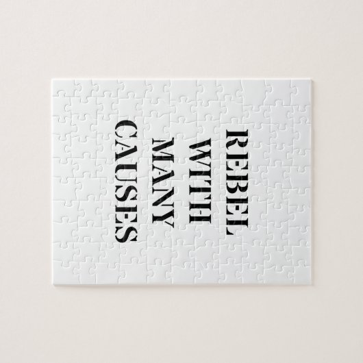 Puzzle Rebel avec de nombreuses causes (Horizontal)