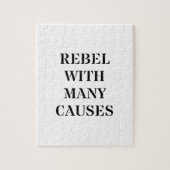 Puzzle Rebel avec de nombreuses causes (Vertical)