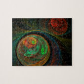 Puzzle Reborn Green Art Abstrait (Horizontal)
