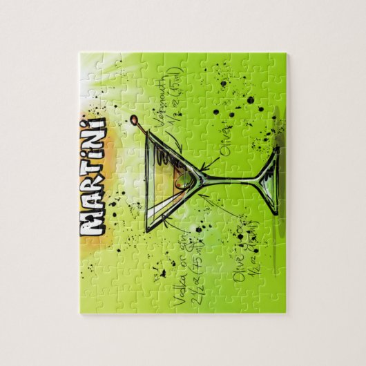 Puzzle Recette de cocktail Martini (Vertical)