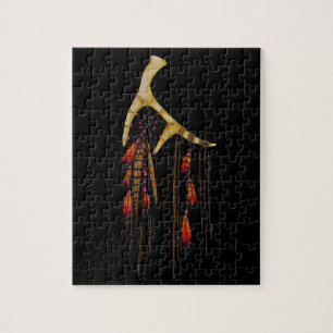 Puzzle Receveur rêveur d'Antler de beaux cerfs communs d