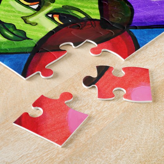 Puzzle Recherche d'amour Coeurs Abstraits art original (Côté)