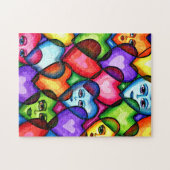 Puzzle Recherche d'amour Coeurs Abstraits art original (Horizontal)