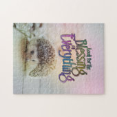 Puzzle Recherchez la citation de motivation de hérisson (Horizontal)