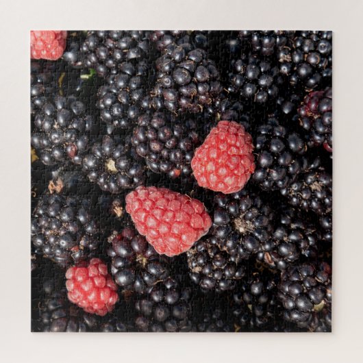 Puzzle Récolte de mûres et de framboises (Vertical)