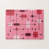 Puzzle Rectangles arrondies Carré rose (Horizontal)