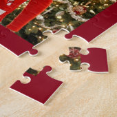 Puzzle Red and Gold Christmas 4 Square Photos Collage (Côté)