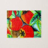Puzzle Red Apples aquarelle art original (Horizontal)