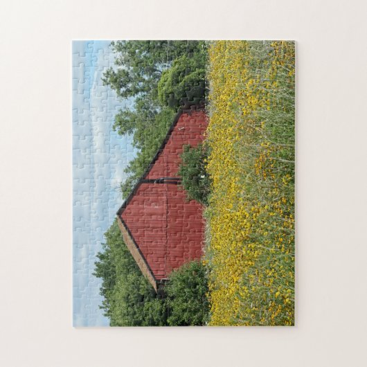 Puzzle Red Barn (Vertical)