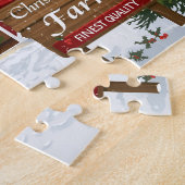 Puzzle Red Barn Christmas Tree Farm (Côté)
