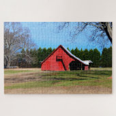 Puzzle Red Barn Shed (Horizontal)