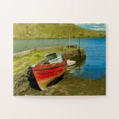 Puzzle Red Boat in Lowtide (Horizontal)