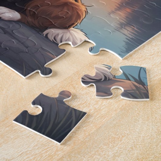 Puzzle Red Border Collie (Côté)