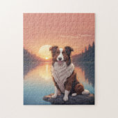 Puzzle Red Border Collie (Vertical)