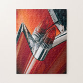 Puzzle Red Classic Car Fins (Vertical)