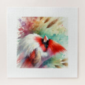 Puzzle Red crested cardinal 060824AREF107 - Watercolor (Horizontal)