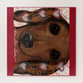 Puzzle Red Dachshund (Horizontal)