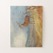 Puzzle Red Deer Dans Un Paysage Des Hautes Terres, Art (Vertical)