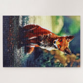 Puzzle Red Fox Portrait dans son environnement naturel Pu (Horizontal)