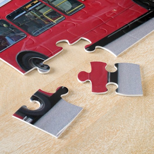 Puzzle Red London Double Decker Bus, Angleterre (Côté)