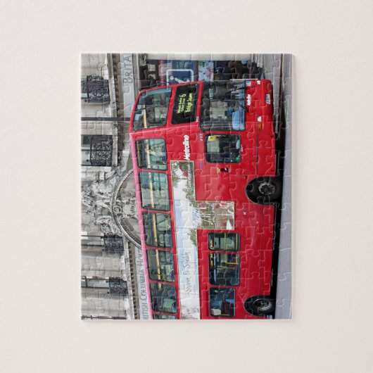 Puzzle Red London Double Decker Bus, Angleterre (Vertical)