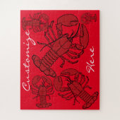 Puzzle Red Maine Lobster Thunder_Cove (Vertical)