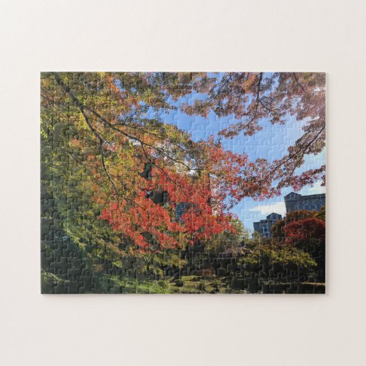 Puzzle Red Maples au Jardin Japonais (Horizontal)
