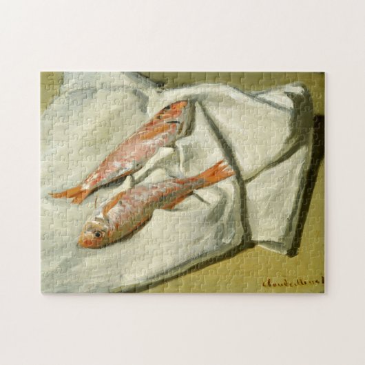 Puzzle Red Mullets Monet Art (Horizontal)