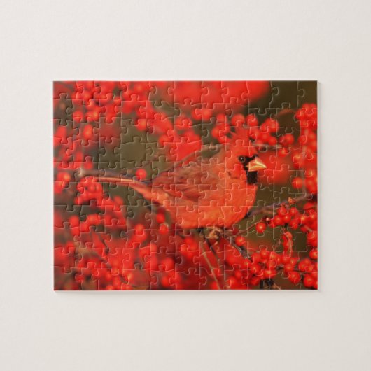 Puzzle Red Northern Cardinal (Horizontal)