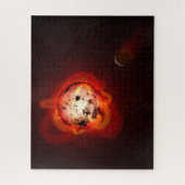 Puzzle Red Nwarf Star Orbité Par Une Hypothétique Exoplan (Vertical)