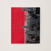 Puzzle Red Pop Art New York City Manhattan (Vertical)
