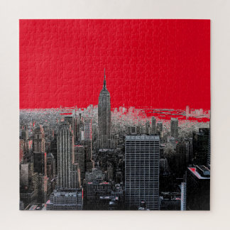 Puzzle Red Pop Art New York City Manhattan