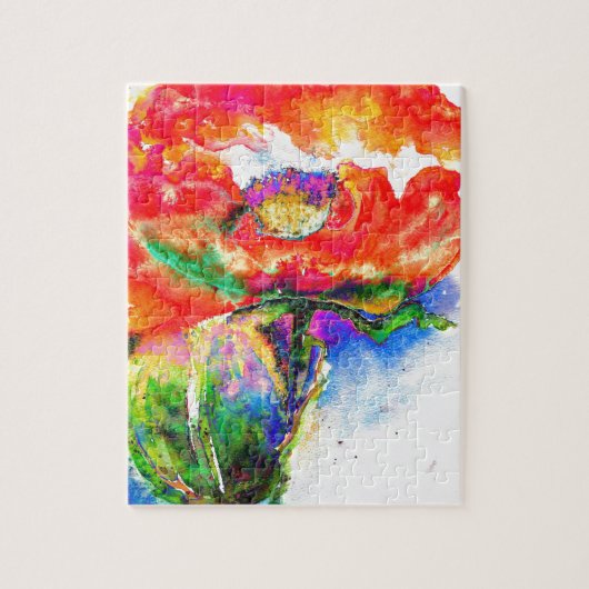 Puzzle Red Poppy (Vertical)