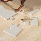 Puzzle Red Rust Brown Doberman Pinscher Dog (Côté)