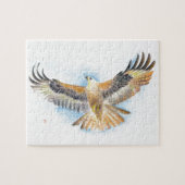 Puzzle Red Tail Hawk Art (Horizontal)