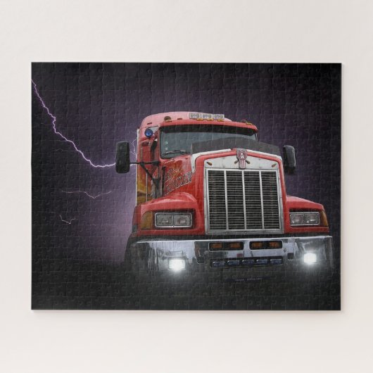 Puzzle Red Thunder KW Big Rig 18 Wheeler (Horizontal)