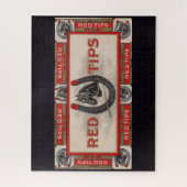 Puzzle Red Tips étiquette de cigare (Vertical)