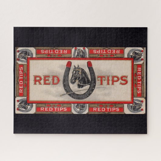 Puzzle Red Tips étiquette de cigare (Horizontal)