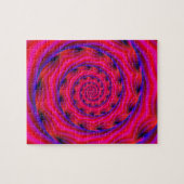 Puzzle Red Violet and Blue Spiral (Horizontal)