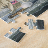 Puzzle Reddition du fort de Tamatave, gravé par le T. (Côté)