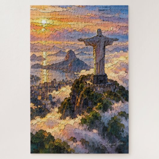 Puzzle Rédempteur au-dessus des nuages (Vertical)