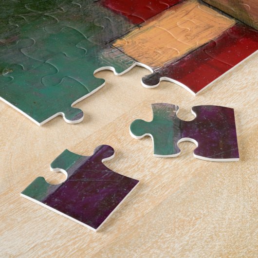 Puzzle Redgreen et rythmes violet-jaune, Paul Klee Art (Côté)