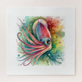 Puzzle Reef Squid 300824AREF112 - Watercolor (Horizontal)