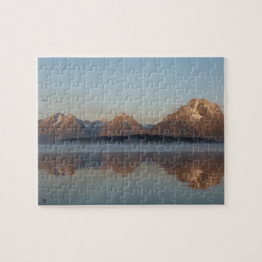 Puzzle Reflet du barrage du lac Jackson dans le parc nati (Horizontal)