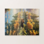 Puzzle Reflets d'automne sur un lac bleu (Horizontal)