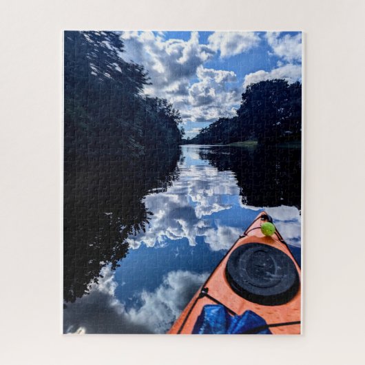 Puzzle Reflets de kayak sur le lac (Vertical)