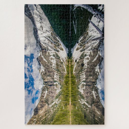 Puzzle Réflexion au lac Avalanche (Vertical)