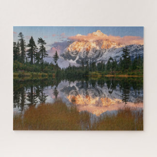 Puzzle Réflexion d'automne du Mont Shuksan sur le lac Pic