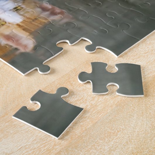 Puzzle Réflexion de chat dans l'eau de l'étang, Jeu (Côté)